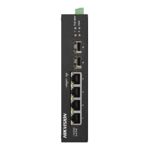 Hikvision Switch 4-Port Gigabit Unmanaged Hi-Poe Switch  4 Gigabit Rj45 Poe Ports, 2 Gigabit Sfp Upl