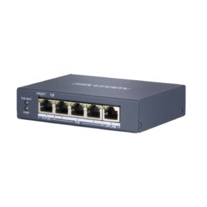 Hikvision Switch 4 Port Gigabit Unmanaged Poe Switch  1 Gigabit Rj45 Uplink Port, 802.3Af/At/Bt, Por