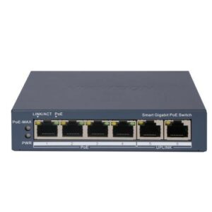 Hikvision Switch L2, Smart Managed, 4 Gigabit Rj45 Poe Ports, 2 Gigabit Rj45 Port, 802.3Af/At, Poe P