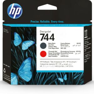 Hp Cart Ink 744 Nero Opaco + Rosso