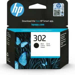 Hp Cart Ink Nero 302 Per Dj2130/1110 Oj3830/4650 Envy4520 Ts