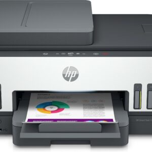 HP Smart Tank Stampante multifunzione 7605, Colore, Stampante per Home and home office, Stampa, copia, scansione, fax, ADF e wireless, ADF da 35 fogli, scansione verso PDF, stampa fronte/retro