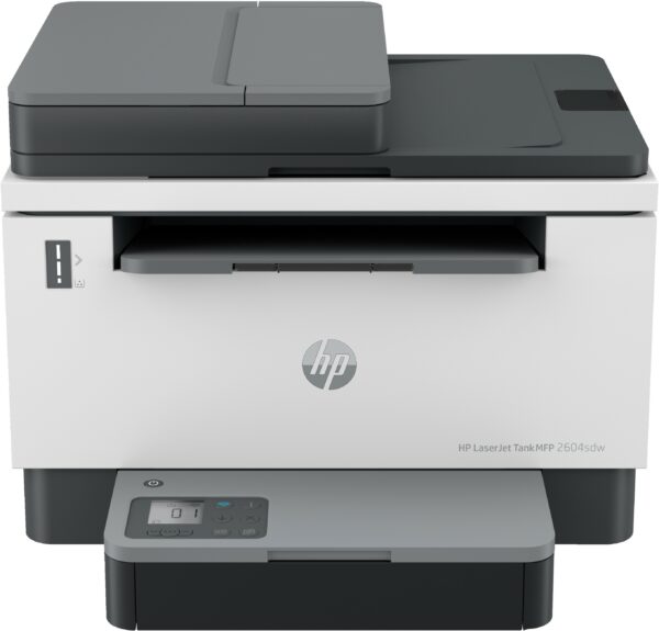 Hp Multif. Laser B/N A4, Laserjet Tank 2604Sdw, 22Ppm, Adf, Fronte/Retro, Usb/Lan/Wifi, 3In1