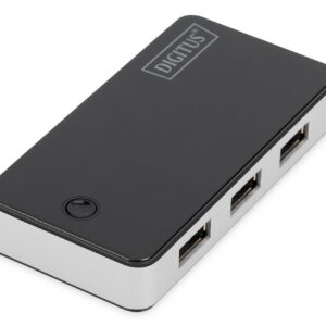 Hub 4 Porte Usb 3.0 Con Alimentatore Colore Nero