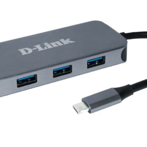 Hub USB-C D-Link con 3 USB 3.0, 1 USB-C, 1 HDMI 4K, 1 RJ45