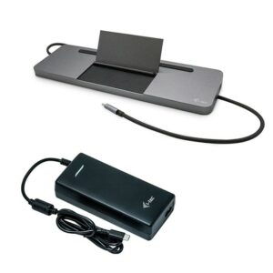 I-Tec Docking Station Usb-C Metal 4K 3X Display, Power Delivery 85W + Universal Charger 112W