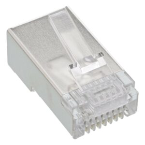 InLine Plug RJ45 Cat.5 schermato per cavo Lan AWG24 rigido Western Typ , 10pz