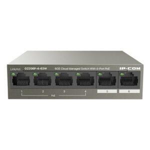 Ip-Com Switch Poe Managed L2, 6 Port, 4 Poe