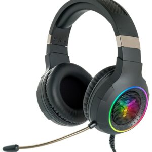 Itek Cuffie Gaming Per Pc E Console, 7 Colori Led Piu Rgb, Usb, Virtuale Con Vibro, Contr.Volume