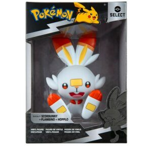 Jazwares Pokemon Scorbunny - Figura da collezione - Altezza 10 cm circa. - Realizzato in vinile