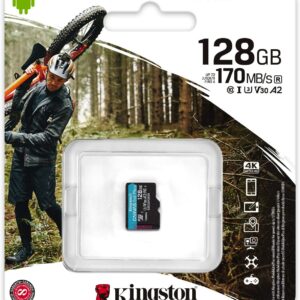 KINGSTON MICRO SD 128 GB CL10 CANVAS GO PLUS SDCG3/128GBSP NO SDCARD ADAPTER