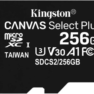 KINGSTON MICRO SD 256 GB CL10 CANVAS SELECT PLUS SDCS2/256GBSP NO SDCARD ADAPTER