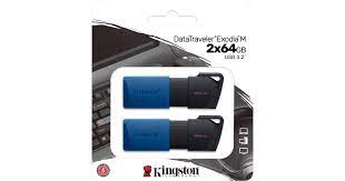 KINGSTON PENDRIVE DATATRAVELER EXODIA 64 GB USB 3.2 CONF. 2PCS DTXM/64GB-2P