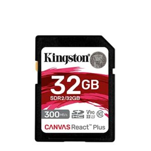 KINGSTON SECURE DIGITAL SD CANVAS REACT PLUS 32 GB SDHC UHS-II SDR2/32GB