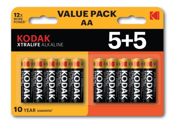 KODAK PILE ALKALINE XTRA STILO AA BLISTER 10 PZ 30423459