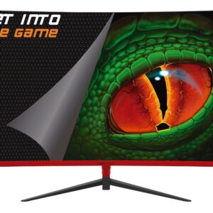 KeepOut 24 Monitor da gioco LED curvo R1500 FullHD 1080p 100Hz - Risposta 1ms - Angolo di visione 178º - 16:9 - Altoparlanti 6W - HDMI, VGA - VESA 100x100mm