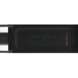 Kingston Technology DataTraveler 70 unità flash USB 64 GB USB tipo-C 3.2 Gen 1 (3.1 Gen 1) Nero