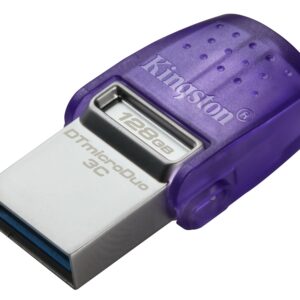 Pen Drive 3.2 128Gb Micro Duo 3C Type-C/Type-A 200Mb/S Kingston