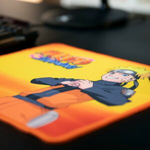 Konix Naruto Orange Tappetino per mouse per gioco da computer Arancione