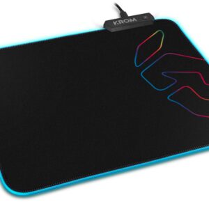 Krom Knout RGB Tappetino per mouse per gioco da computer Nero