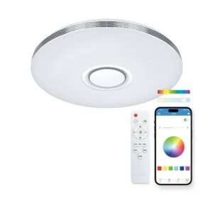 Ksix BXPLAFLED06 soluzione di illuminazione intelligente Lampada a soffitto intelligente Bluetooth Bianco 90 W