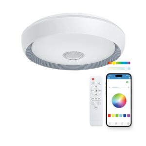 Ksix BXPLAFLED07 soluzione di illuminazione intelligente Lampada a soffitto intelligente Bluetooth Bianco 78 W