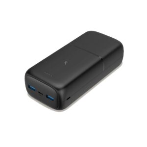 Ksix Supra Batteria Esterna/Power Bank 30000mAh 20W PD - Ricarica Simultanea - 2x USB-A, 1x USB-C