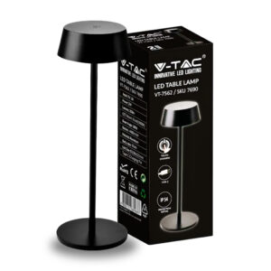 LED 2W Table Lamp 3000K Black Body IP54