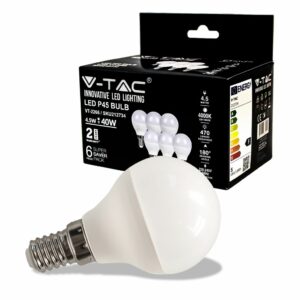 LED Bulb 4.5W E14 P45 4000K 6Pcs/Pack