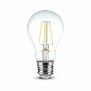 LED Bulb 4W Filament E27 A60 Clear Cover 6400K