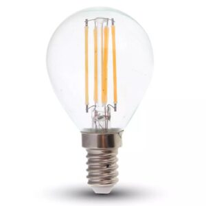 LED Bulb 6W Filamen E14 P45 Clear Cover 2700K 130 lm/W