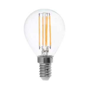 LED Bulb - 6W Filament E14 P45 Clear Cover 4000K