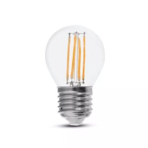 LED Bulb 6W Filament E27 G45 Clear Cover 4000K 130 lm/W