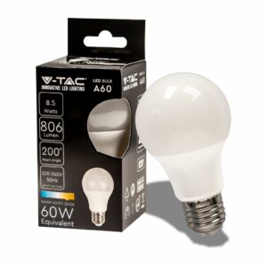 LED Bulb 8.5W E27 A60 Thermoplastic 3000K