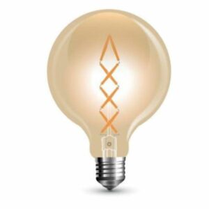 LED Bulb 8W Filament E27 G125 Amber 2200K