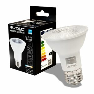 LED Bulb Samsung Chip 5.8W E27 PAR20 Plastic 6400K