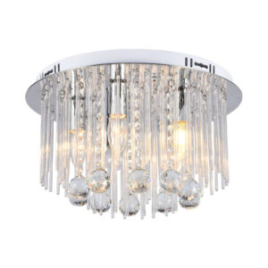 LED Designer Ceilign Crystal Light Clear Body D400 E14