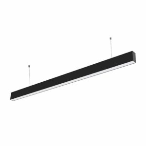 LED Linear Light Samsung Chip 40W Hanging Suspension Black Body 6400K 1200X35X67mm