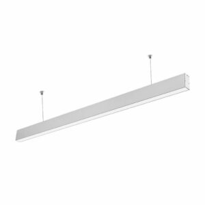 LED Linear Light Samsung Chip 40W Hanging Suspension Silver Body 4000K 1200X35X67mm