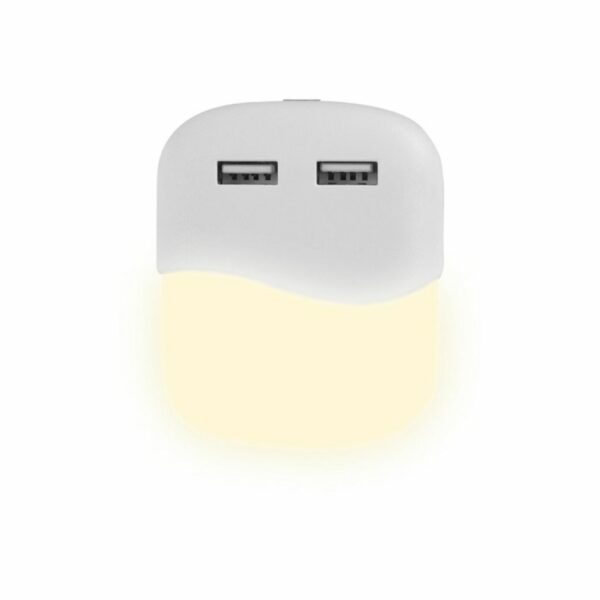 LED Night Light with USB Square 4000K