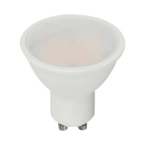 LED Spotlight 2.9W GU10 SMD White Plastic Milky Cover 3000K