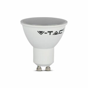 LED Spotlight 4.5W GU10 SMD White Plastic Milky Cover 4000K