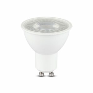 LED Spotlight 6W GU10 Plastic with Lens Cover 6400K CRI>95