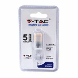 LED Spotlight Samsung Chip - G9 2.5W Plastic 3000K