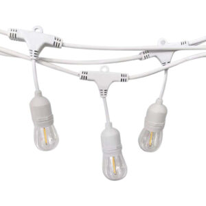 LED String Light with EUro Plug And Wp Socket E27 IP65 White Body