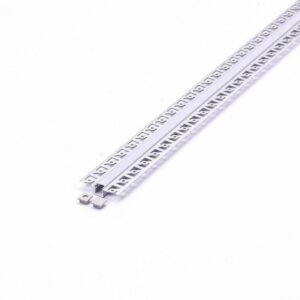 LED Strip Mounting Kit with Diffuser Aluminum Milky Gypsum Narrow 2000mm