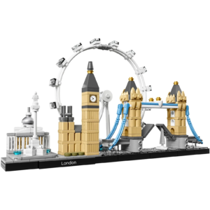 LEGO 21034 Londra, 468 pezzi, London Eye, Big Ben e Tower Bridge, Modellismo Monumenti