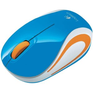 LOGITECH MOUSE M187 MINI CORDLESS USB NANO RECEIVER BLU 910-002733