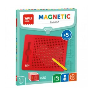 La lavagna magnetica Apli favorisce la concentrazione e favorisce il lavoro logico-matematico - Dimensioni 215 x 12 x 170 mm - Colore rosso