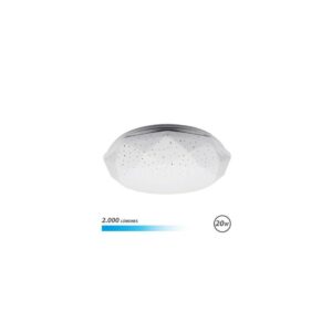 Lampada da Soffitto Elbat Serie Neptuno LED 20W 2000lm - 6500K Luci Fredda - Diametro 28cm